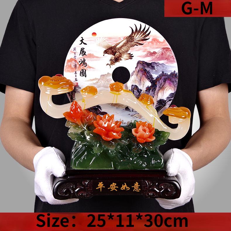 Пряжка безопасности Jade Ruyi, украшение для гостиной в современном китайском стиле, винный шкаф, украшение для привлечения богатства