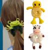 Pack of 5pcs Cute Cartoon Animal Plush Hair Scrunchies for Girls and Teens Soft Elastic Hair Ties Decorative Headdress