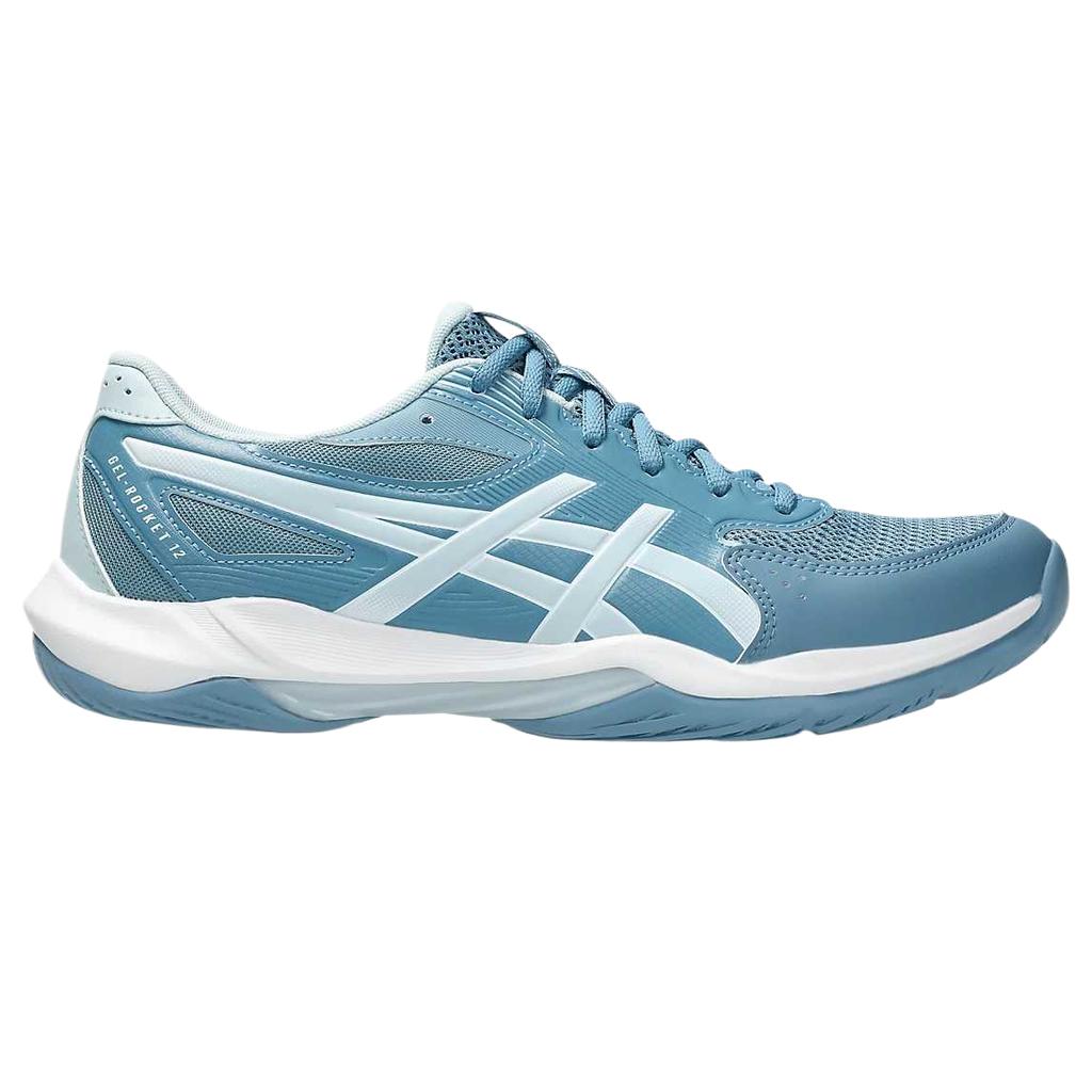 Asics Сетчатые низкие волейбольные кроссовки Gel-Rocket 12 с круглым носком на шнуровке, амортизирующие, дышащие, мужские кроссовки 1071A116-401