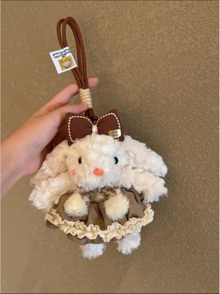 Bonnie Bunny Plush Keychain: Cute Girl Doll Bag Charm & Bestie Birthday Gift