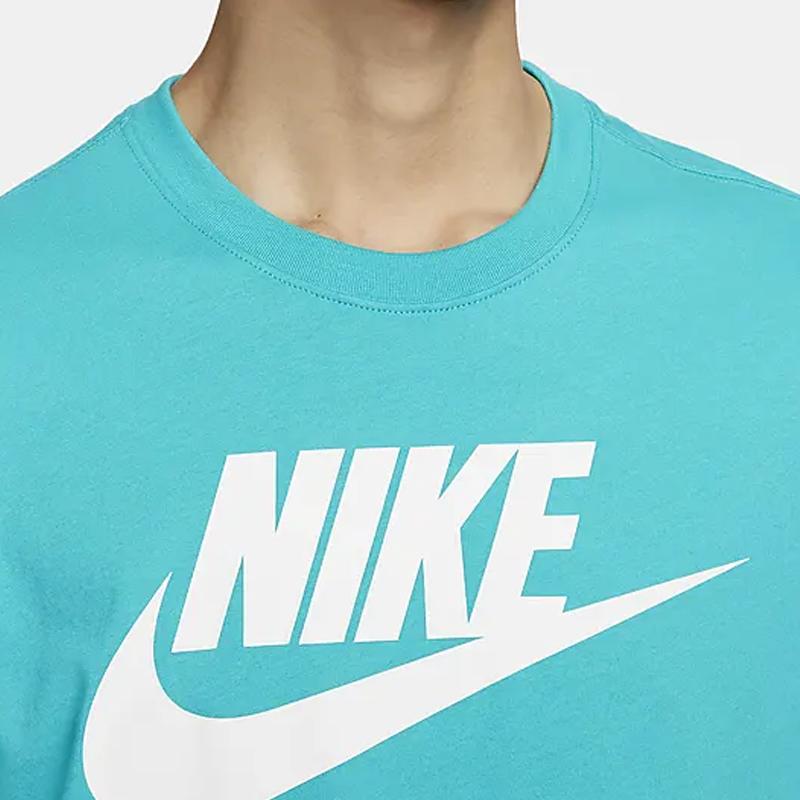 Nike Спортивная одежда с логотипом Letter Casual Pullover с коротким рукавом Футболка мужская футболка Cactus-Green AR5005-345