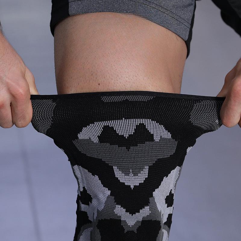 Спортивные наколенники, бег, фитнес, нейлоновые камуфляжные наколенники, альпинизм, дышащая поднятие тяжестей, нескользящие компрессионные рукава для ног