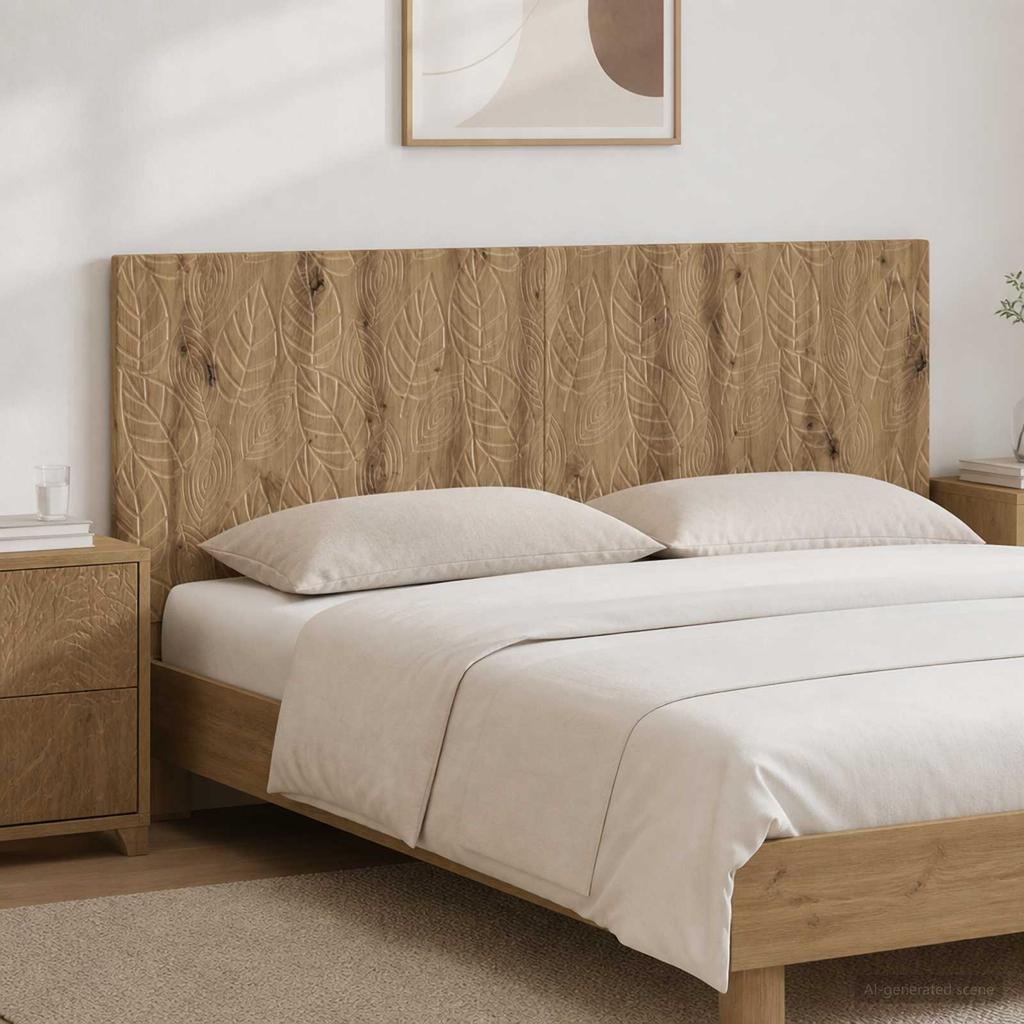 Wall Mounted Headboard DELFT Artisan Oak Engineered Wood