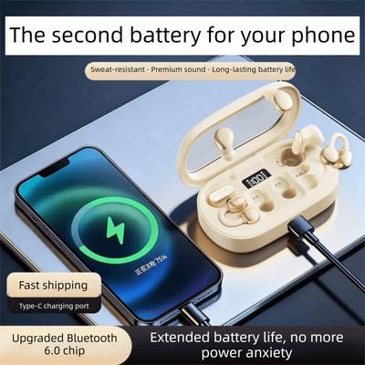 Semi-in-ear Wireless Earbuds Noise Reduction True Wireless Headphones In-ear Earphones Running