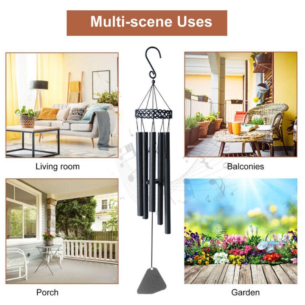 Yard Outdoor Home Garden Large Metal Wind Chimes Deep Tone