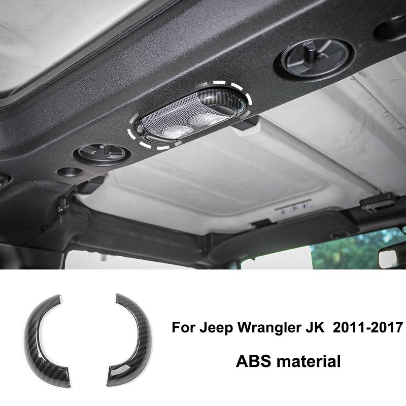 BAWA Carbon Fiber Grain Car Center Console Dashboard Decoration Cover for Jeep Wrangler JK 2007 2011-2017 Interior Accessories