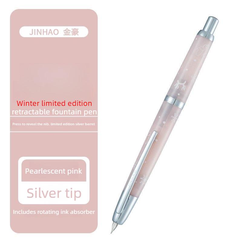 Бордовая Лимитированная Серия!!! JINHAO 20 Нажимная перьевая ручка Выдвижная Чернильный конвертер Канцелярские товары Школьные принадлежности Уп. 10 шт. A1