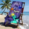 Custom Name Personalized Among Us Print Beach Towel, for Trip Camping Beach Party Home Decor, Birthday Gift for Family & Friends