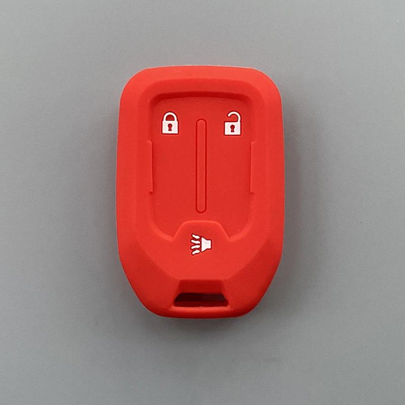 Силиконовый чехол для автомобильного ключа, брелок для Chevrolet Suburban Silverado GMC Terrain Yukon Tahoe Sierra Smart Auto Accessories Key Ring
