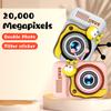 Детская камера Цифровая камера 20 МП Камера для детей Селфи 4-кратный цифровой зум 2,0-дюймовый экран Двойные линзы