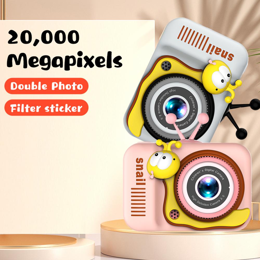 Детская камера Цифровая камера 20 МП Камера для детей Селфи 4-кратный цифровой зум 2,0-дюймовый экран Двойные линзы