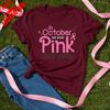 Breast Cancer Shirt Pink Awareness In October We Wear Pink Team Name Casual New Arrival Breathable Unisex Tee For Wounisex Unisex