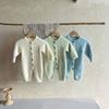 Infant Plush Knit Romper - Warm, Long Sleeve Sweater for Newborn Baby Boys & Girls