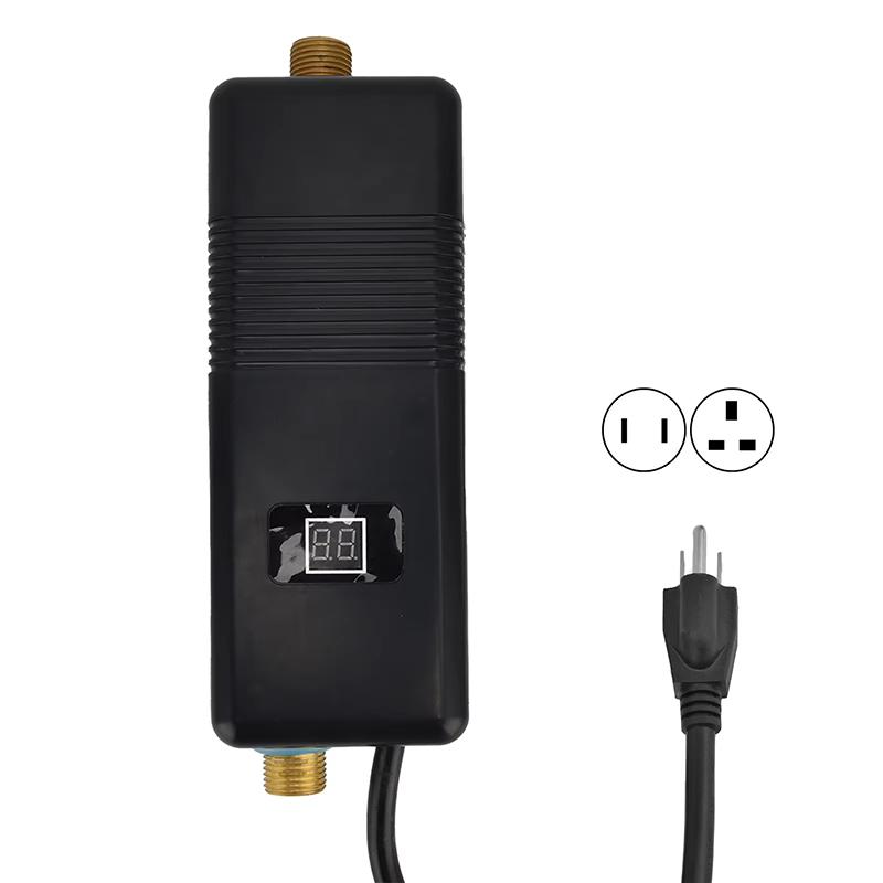 3000 Вт мгновенный электрический водонагреватель для дома, ванной, кухни, туалета, кемпинга, черный водонагреватель для ванной, электрический водонагреватель