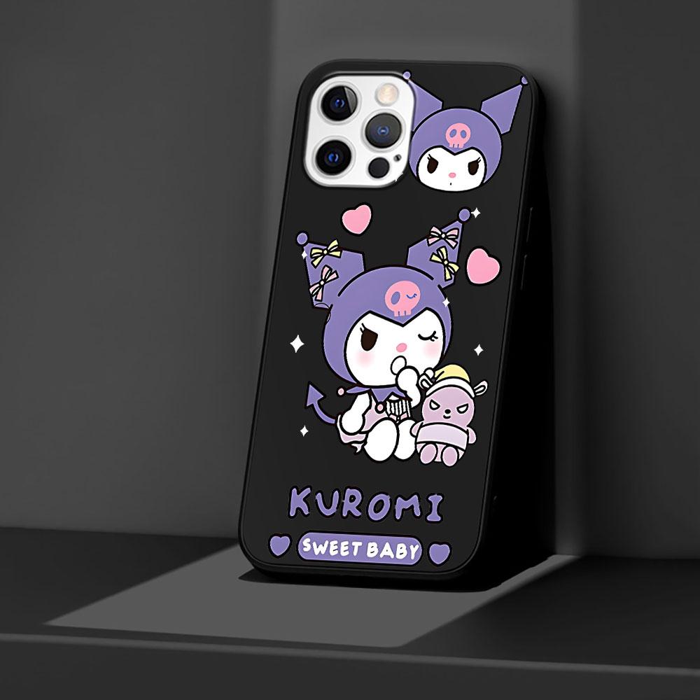 Чехол Cinnamoroll Kuromi для Apple iPhone 13 14 Plus 11 12 Mini 15 Pro Max 7 8 SE 2020 X XS XR Силиконовый Мягкий Чехол для Телефона