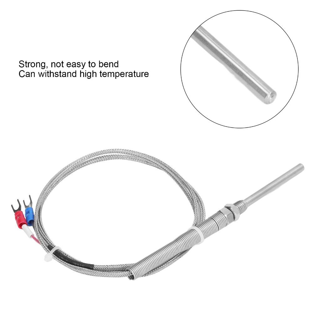 5x50mm M8 Probe Temperature Sensor with Insulation Thermocouple Sensor  Precision Mounting