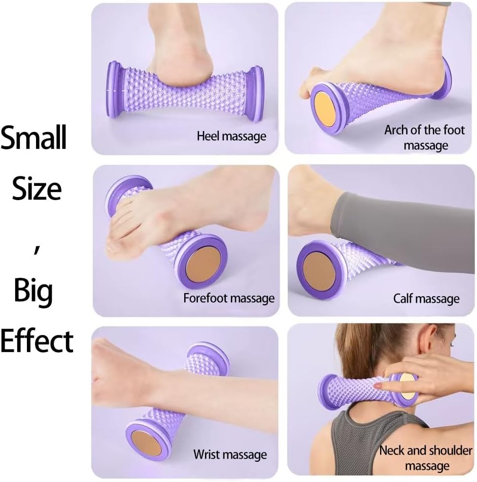 Foot Massager Massage Roller Yoga Massage Ball Plantar Fascia Roller Muscle Relaxation Care Plastic Manual Foot Massager