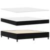 Boxspring Bed with Headboard Black 180 x 200 cm Velvet