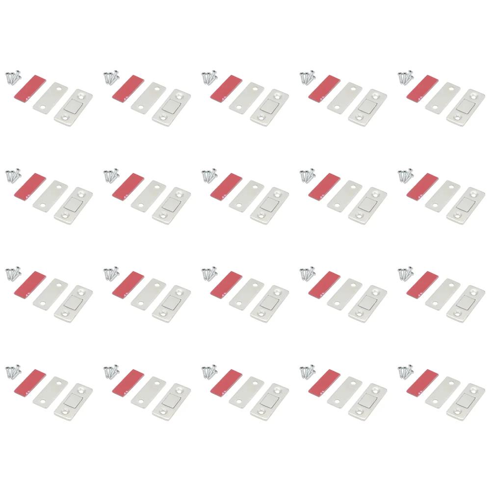 1-50 комплектов Магнитная защелка для шкафа Ультратонкая самоклеящаяся защелка для ящика Магнитные доводчики для закрывания дверей спальни, кухни, кладовки