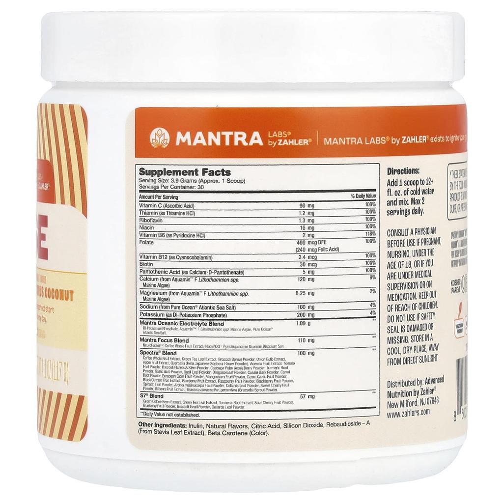 Rise, Citrus Coconut, 4.1 Oz (117 G)