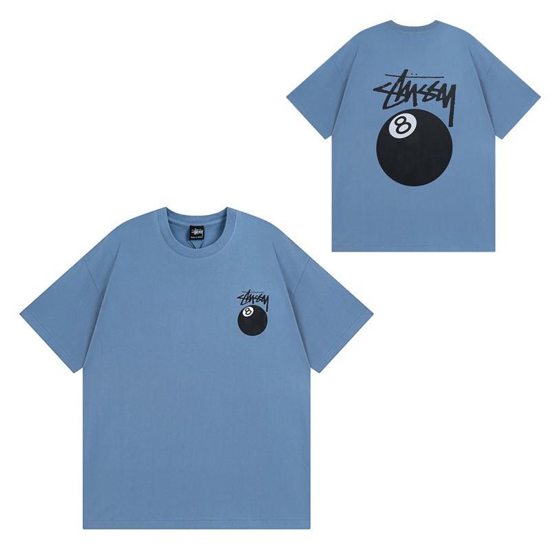 Mens Casual Short Sleeve Cotton T-Shirt With Letter Print Loose Fit Streetwear Style
