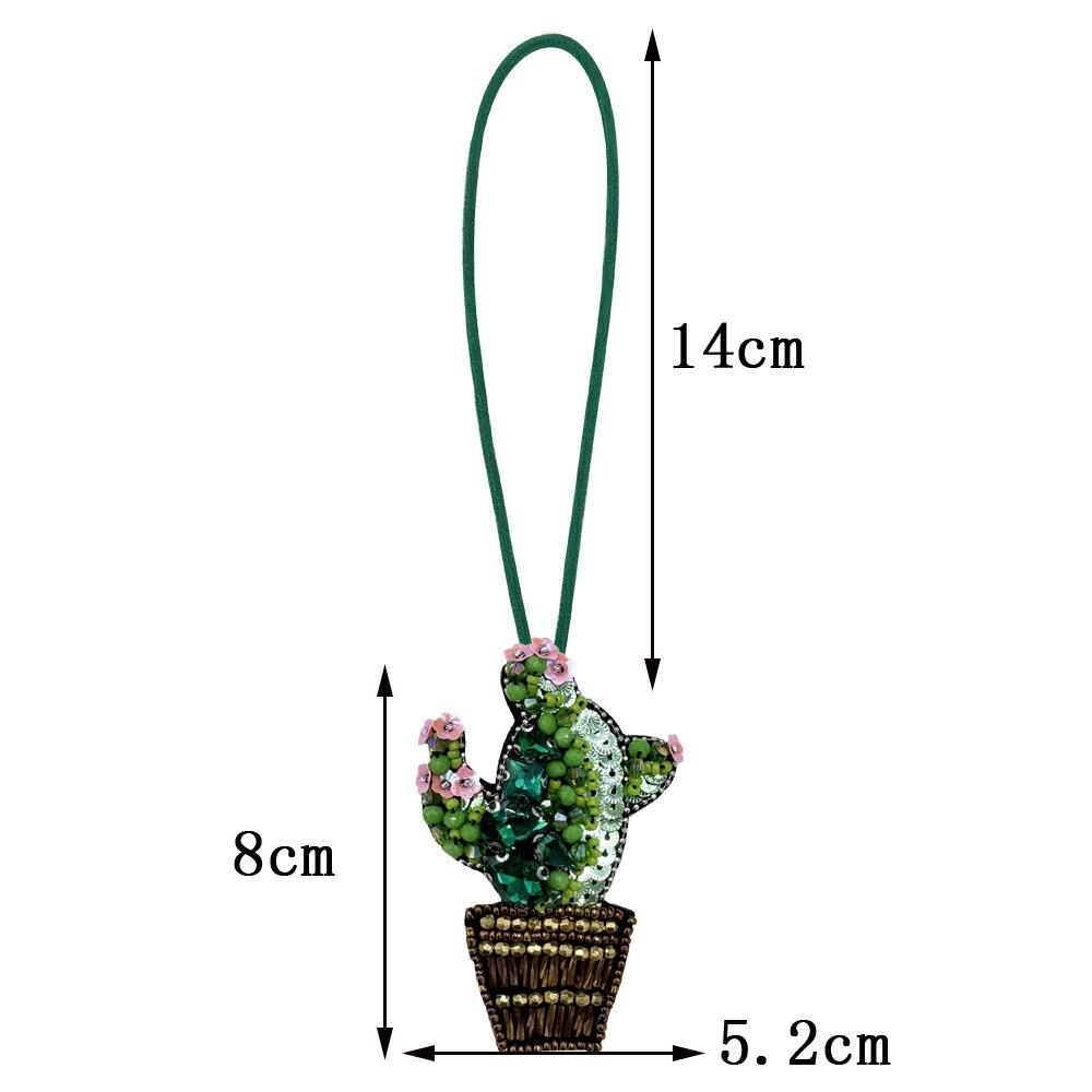 DIY Bouquet Pendant Potted Green Plants Bag Chain Charms Bag Accessories Car Accessory