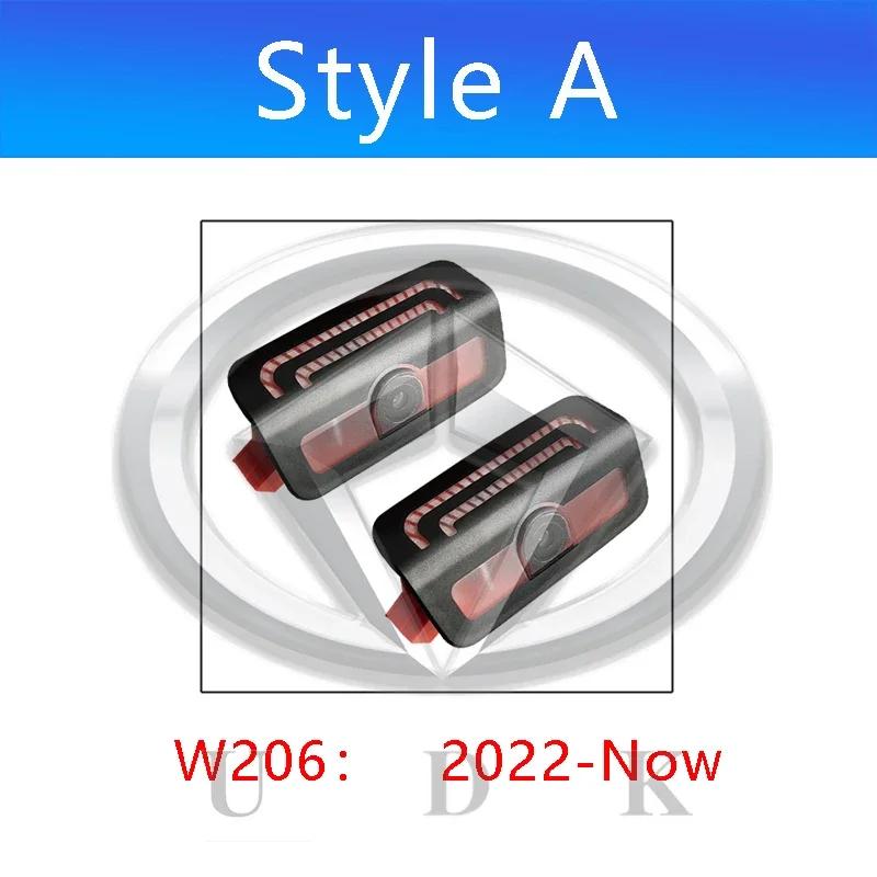 Для Mercedes Benz C-Class W206 W205 W204 W203 C Coupe C63 C180 Светодиодный логотип на двери автомобиля Приветственный светильник-тень Лазерный проектор Призрачная лампа