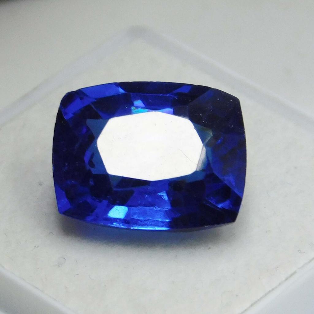 Natural Blue Sapphire Loose Gemstone 9.56 ct Cushion Shape Certiified September Birthday Birthstone