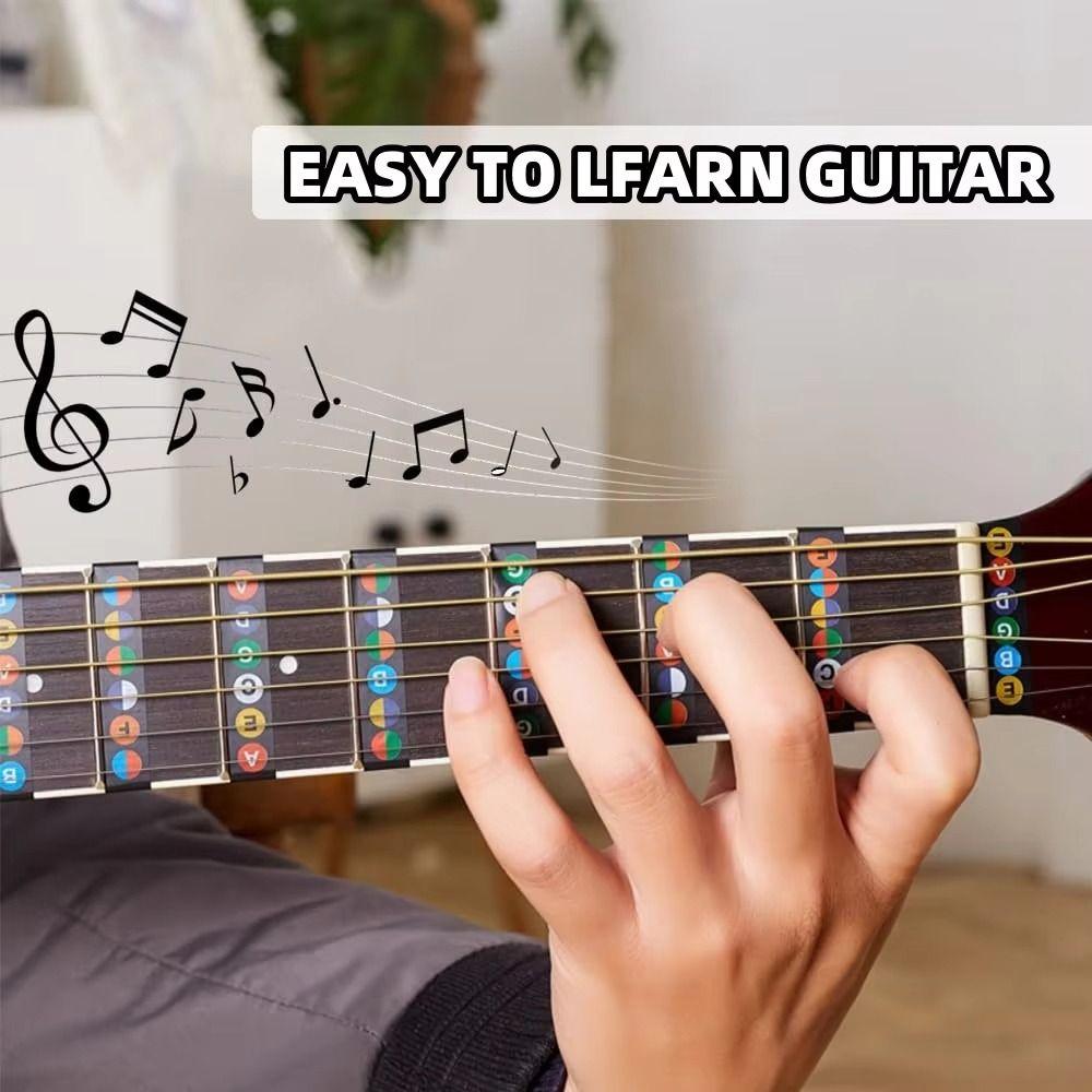 Printed Vinyl Paper Guitar Practice Chord Chart Coated Paper Chord Fingering Diagram For Kids