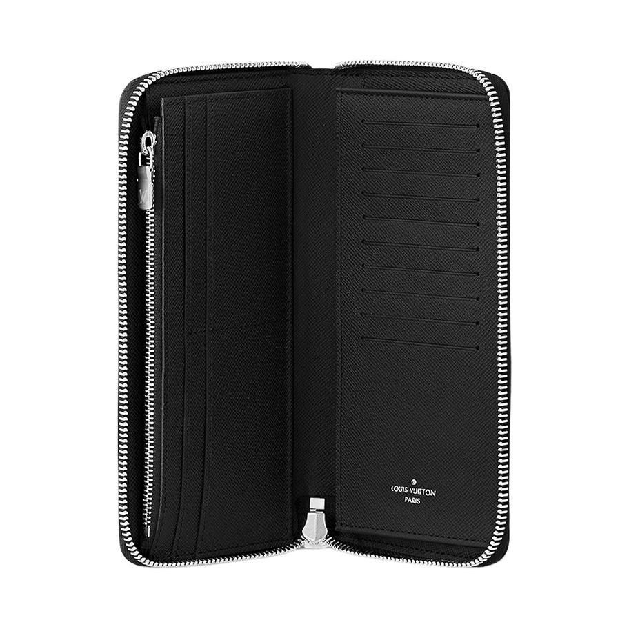 Louis Vuitton Стильный мужской кошелек из канваса с покрытием в клетку Graphite N63095