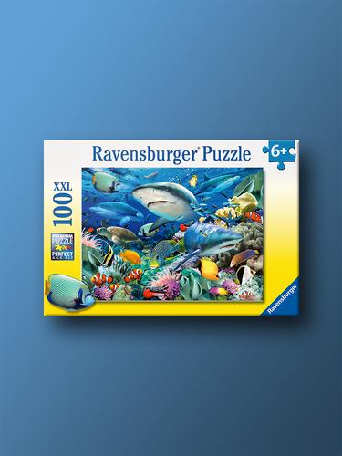 Коралловый риф и акулы XXL 100 деталей Ravensburger Возраст 6+ Пазл