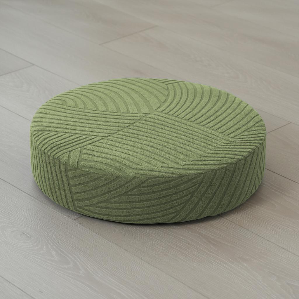 Stretch Round Pouf Cover Elastic Tatami Cushion Slipcover For Floor Stool Chair Home Decor All Season Use