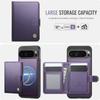For Google Pixel 9 Pro XL Case JEEHOOD J09 RFID Blocking Card Holder Leather Back Phone Cover Magnetic Case