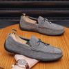 Весна и осень Новые мужские туфли Doudou Business Casual Loafers Антибархатные кожаные туфли Популярная британская мужская обувь