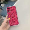 PP51 Pink Leopard Soft Shell Transparent Phone Case for Motorola Moto G7 G8 G9 G84 G85 G73 G24 G15 Z2 Play Power Plus