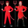 Satan Red Devil Kids Cosplay Costume