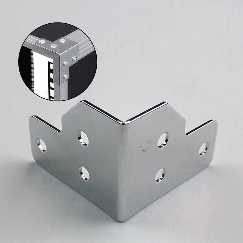 4/8Pcs Angle Code Flight Case L Brace Tour Case Side Corner Protector 6 Hole Right Angle Code Angle Fixed Brackets Easy to Use