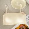 Liquid foundation, thin shoulder strap, tube top, beautiful back, seamless underwear, anti-light, small breasts gather, one-word collar