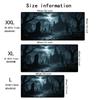 Gothic Night Mouse Pad Large Computer Office Game Table Mats Xxl Rubber Antislip Gaming Keyboard Mousepads Xl Desk Pads 30x60