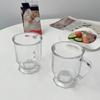 Простая прозрачная стеклянная противоожоговая термостойкая кружка, чашка для воды, чашка для молока, кофейная чашка