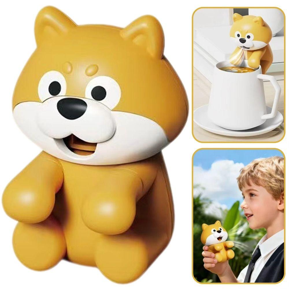Cute Cartoon Design Portable Handheld Fan Dog Shape Design Hanging Cooling Tool  Travel Use