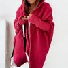 Mid-length All-match Cardigan Women Korean Fashion Loose Batwing Sleeve Sweaters Autumn  Loose Hooded Sweater Women's Jacket