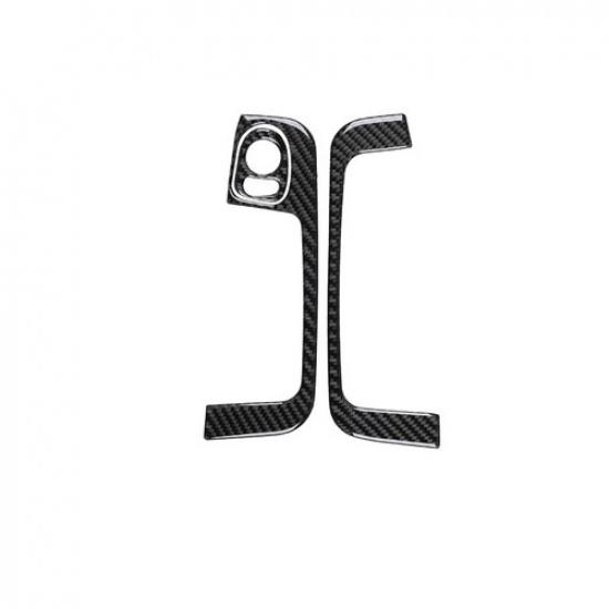 3Pcs Carbon Fiber Door Control Panel Sticker Cover Trim For Fiat 500 2012-2015