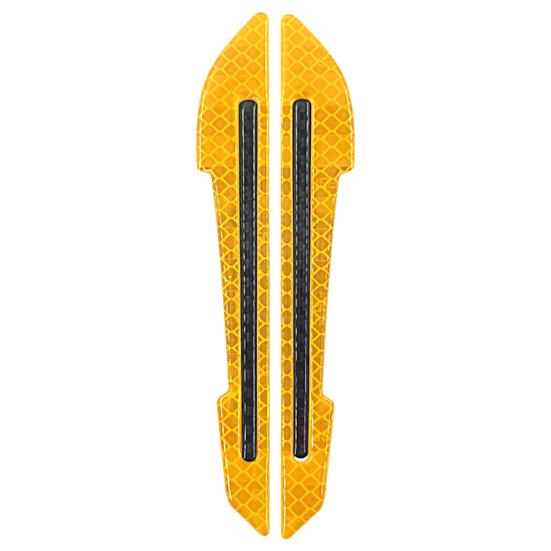 1 Pair?Decal Tape Open Stickers Car Door Auto?Warning?Wear-resistant?Reflective?Reversing Tips Rearview Mirror Sticker