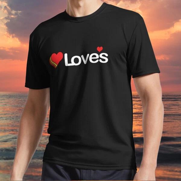 Новый товар Loves Truck Stop Активный логотип Футболка Футболка Смешная Размер от S до 5XL