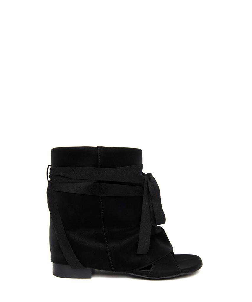 Three To Eighty Wrap Sandal Boots Black