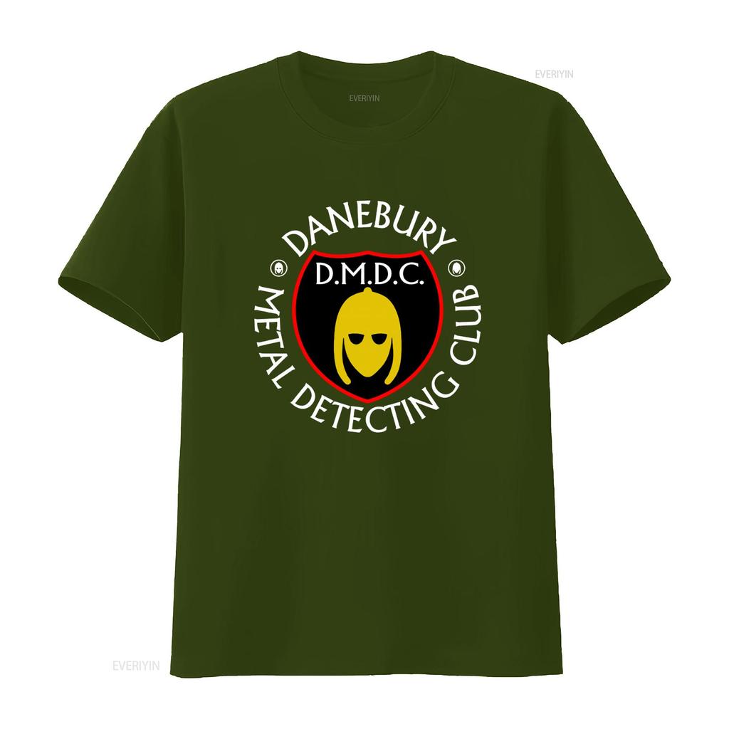 Danebury Metal Detecting Club T Shirt Unique Design For Detectorists Vintage Washed Fashion Top For Everyday Wear