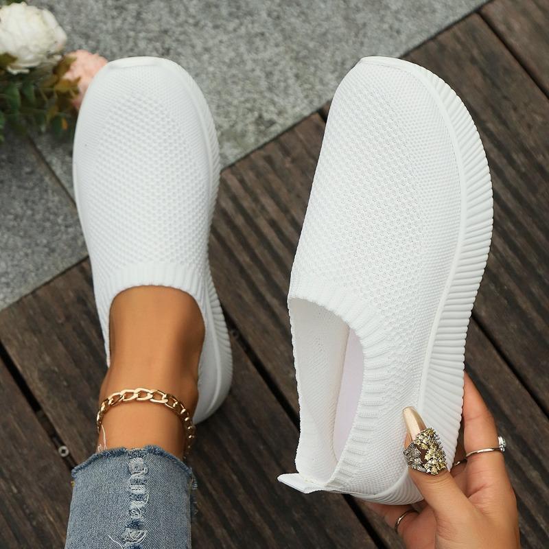 Fashion Women's Vulcanized Shoes High Quality Women's Athletic Shoes Slip-on Flats Women's Loaf Flat Walking Shoes