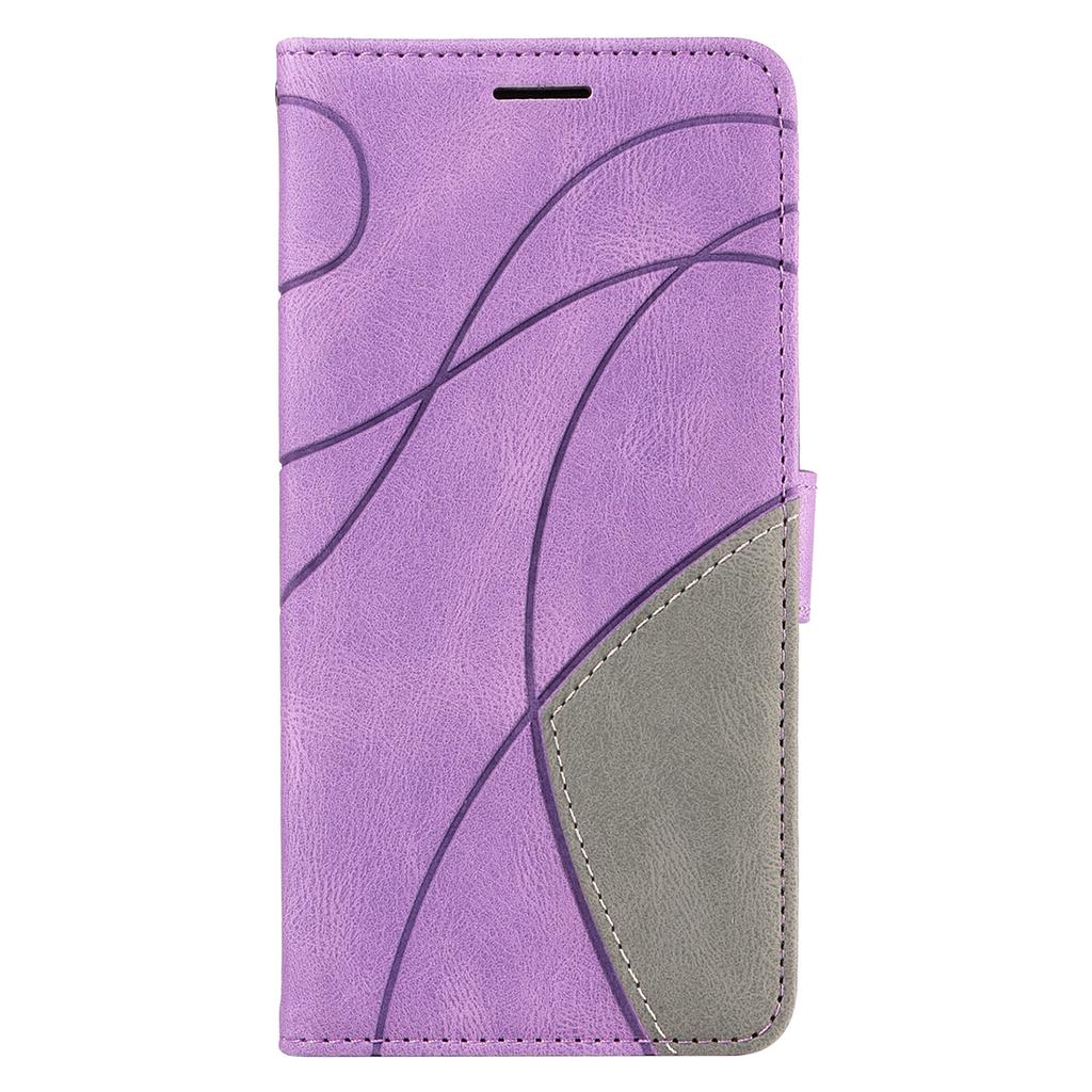 For Motorola Edge 50 Neo 5G/Moto S50 5G/Thinkphone 25 5G Leather Case Wallet Stand Color Splicing Phone Cover