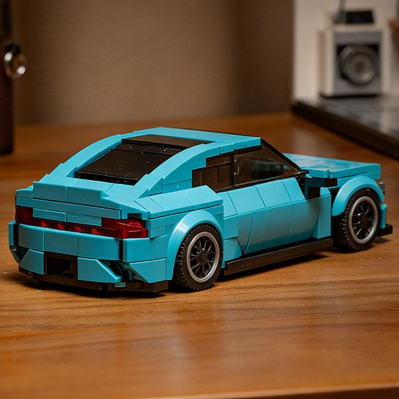 2026 Новый Синий Спортивный Автомобиль Набор Строительных Блоков Moc Сборка Креативные Образовательные Кирпичики Гоночный Автомобиль Игрушки Для Мальчика Ребенка Взрослых Подарок